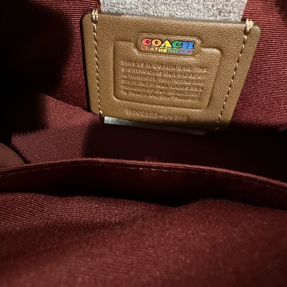 Medium size rainbow pride edition coach purse - Picture 4 of 4